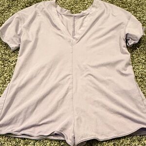 Lavender V-Neck Women's Top